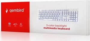 Klawiatura Gembird KB-UML3-01-W-RU Przewodowa Biała RU (KB-UML3-01-W-RU) 4
