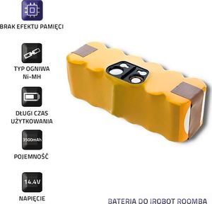 Qoltec Bateria do iRobot Roomba 14.4V | 3500mAh 3