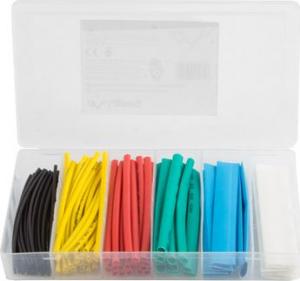 Lanberg Zestaw rurek termokurczliwych 100 szt. Wielokolorowe (ORG01-ST100MC) 2