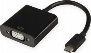 Adapter USB 4World USB-C - VGA Czarny  (10560) 1