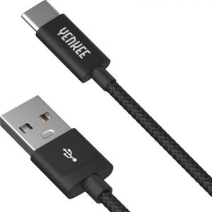 Kabel USB Sencor USB-A - USB-C 2 m Czarny (YCU 302 BK) 1