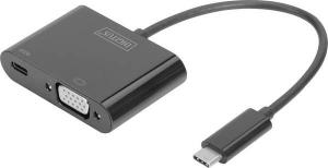 Stacja/replikator Digitus USB-C - VGA + USB-C Czarny  (DA-70857) 1