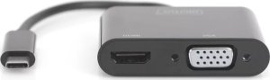 Stacja/replikator Digitus USB-C - HDMI - VGA Czarny  (DA-70858) 1