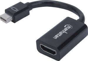 Adapter AV Manhattan DisplayPort Mini - HDMI czarny (151528) 1