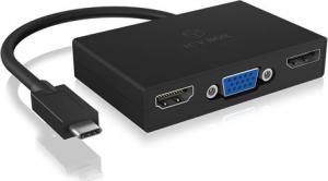 Stacja/replikator Icy Box USB-C - HDMI Czarny (IB-DK2104-C) 1
