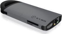 Stacja/replikator Icy Box IcyBox USB Type-C, HDMI, 3xUSB 3.0, czytnik kart SD/microSD 1