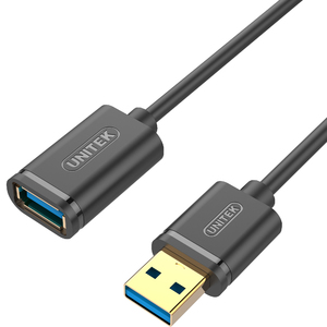 Kabel USB Unitek USB-A - USB-A 0.5 m Czarny (Y-C456GBK) 4