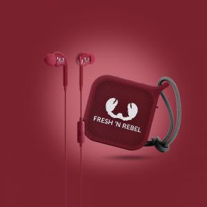 Słuchawki Fresh n Rebel Fresh 'n Rebel Gift Pack Vibe & Pebble Ruby 2