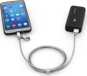 Kabel USB Verbatim USB-A - microUSB + Lightning 1 m Szary (48869) 3