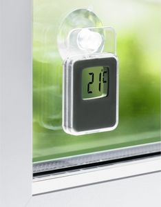 Stacja pogodowa Hama Termometr okienny In/Out szary -176935 2