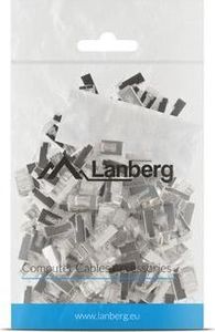 Lanberg Wtyk sieciowy RJ45 8P8C kat.6 FTP (100szt) z prowadnicš do linki i do drutu -PLS-6000 2