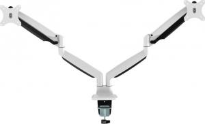 Neomounts Uchwyt biurkowy na 2 monitory 10" - 32" (NM-D750DWHITE) 2