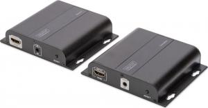 System przekazu sygnału AV Digitus Przedłużacz/Extender 4K HDMI do 120m przez CAT / IP (zestaw) 1