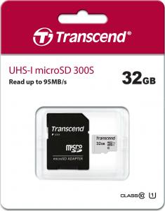 Karta Transcend 300S MicroSDHC 32 GB Class 10 UHS-I/U1  (TS32GUSD300S-A) 2