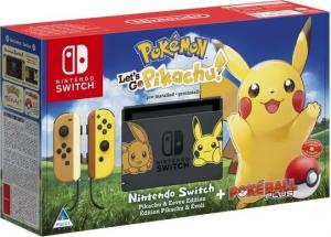 Nintendo Switch + Pokemon Let's Go Pikachu + Poke Ball 1