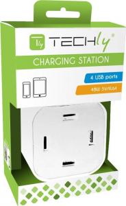 Ładowarka Techly CUB496 4x USB-A 2.4 A (102963) 2