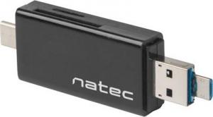 Czytnik Natec Czytnik Kart Earwig SD/MICRO SD USB 2.0 USB-C Czarny 1