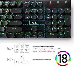 Klawiatura Redragon Devarajas (K556RGB-RK) 4