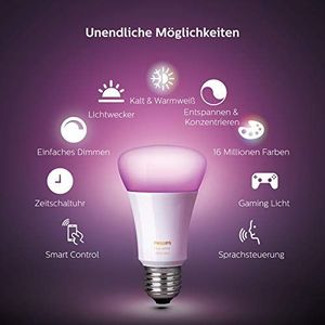 Philips Hue zestaw startowy + 2 grzybki E27 10W RGBW 3