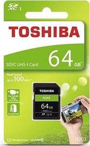 Karta Toshiba N203 SDXC 64 GB Class 10 UHS-I/U1  (THN-N203N0640E4) 1