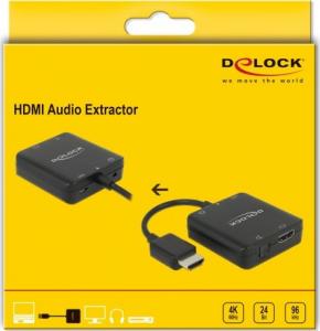 Adapter AV Delock HDMI - Toslink czarny (63276) 3