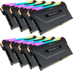 Pamięć Corsair Vengeance RGB PRO, DDR4, 128 GB, 2666MHz, CL16 (CMW128GX4M8A2666C16) 1