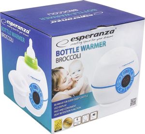 Esperanza ESPERANZA EKB003 BROCCOLI - PODGRZEWACZ DO BUTELEK 35-80°C wyświetlacz LCD 4