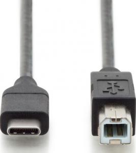 Kabel USB Digitus USB-C - 1.8 m Czarny (AK-300150-018-S) 1