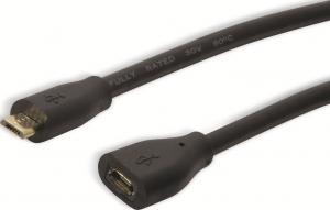 Kabel USB LogiLink LOGILINK - Kabel USB, USB 2.0, Micro BM do Micro BF, 3m 1