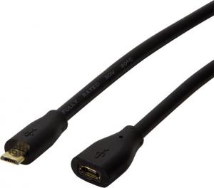 Kabel USB LogiLink USB 2.0, Micro BM do Micro BF, 5m 1