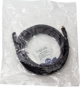Kabel USB LogiLink USB 2.0, Micro BM do Micro BF, 5m 2