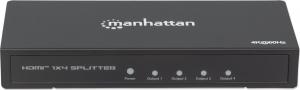 Manhattan ROZDZIELACZ SPLITTER AV HDMI 2.0 1X4 4K*2K 60HZ UHD HRD (207805) 3