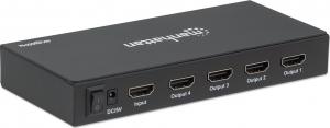 Manhattan ROZDZIELACZ SPLITTER AV HDMI 2.0 1X4 4K*2K 60HZ UHD HRD (207805) 6