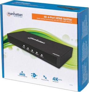 Manhattan ROZDZIELACZ SPLITTER AV HDMI 2.0 1X4 4K*2K 60HZ UHD HRD (207805) 7