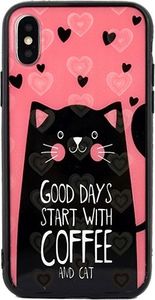 Beline Etui Hearts iPhone Xs Max wzór 6 (cat pink) 1