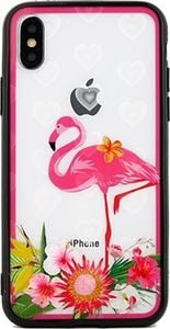 Beline Etui Hearts iPhone 7/8 wzór 3 clear (pink flamingo) 1