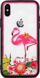 Beline Etui Hearts Huawei Y6 2018 wzór 3 clear (pink flamingo) 1