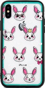 Beline Etui Hearts Huawei Y6 2018 wzór 2 clear (rabbits) 1