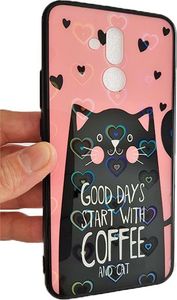 Beline Etui Hearts Huawei Mate 20 Lite wzór 6 (cat pink) 7