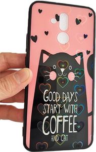 Beline Etui Hearts Huawei Mate 20 Lite wzór 6 (cat pink) 8