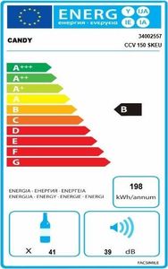 Chłodziarka do wina Candy 41 butelek  (CCV 150 SKEU) 2