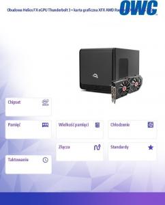 Stacja/replikator OWC Helios FX eGPU Thunderbolt 3 + karta graficzna XFX AMD Radeon RX 580 GTS (OWCHELFXRX580) 2
