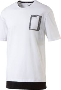 Puma Koszulka męska Summer Rebel Logo biało-czarna r. XL 1