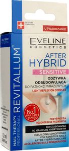 Eveline Nail Therapy Revitallum Odżywka do paznokci odbudowująca After Hybrid Sensitive 12ml 1