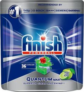 Finish Powerball Quantum Max Apple Lime Blast tabletki do mycia naczyń w zmywarkach 36szt 1