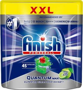 Finish Powerball Quantum Max Apple Lime Blast tabletki do mycia naczyń w zmywarkach 45szt 1