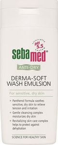 Sebamed Anti-Dry Derma-Soft Wash Emulsion emulsja do mycia twarzy i ciała 200 ml 1