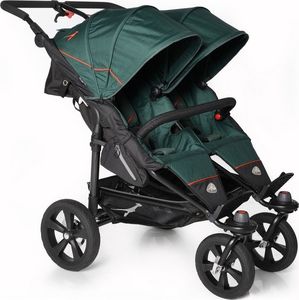 Wózek TFK Wózek bliźniaczy Twin Trail zielony 2