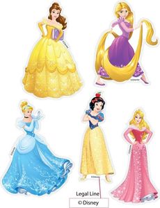 Disney Dekoracje ścienne księżniczki - zestaw 1