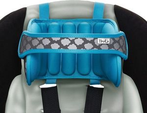 NapUp Opaska podtrzymująca głowę w foteliku samochodowym niebieska 2